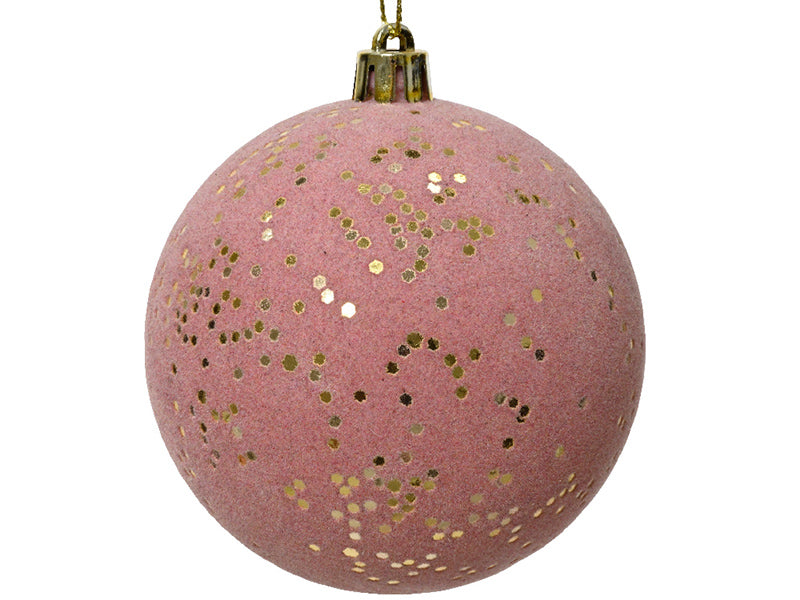 Achat Boule de Noël incassable  -  velours pailletté or