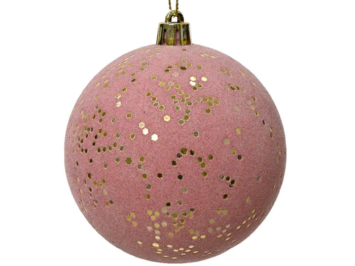 Achat Boule de Noël incassable  -  velours pailletté or