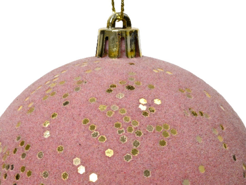 Achat Boule de Noël incassable  -  velours pailletté or
