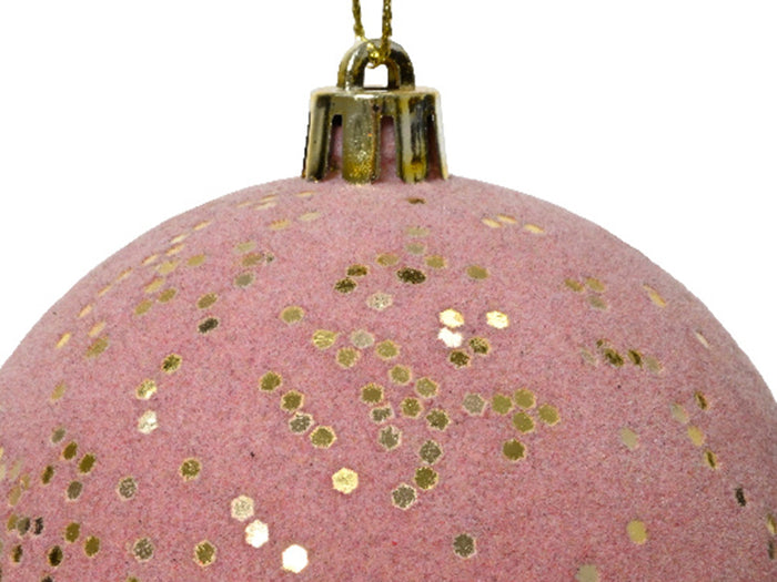 Achat Boule de Noël incassable  -  velours pailletté or