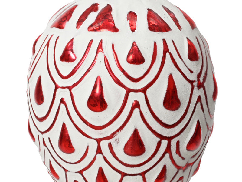 achat Boule de Noël en verre -  Ornement verre relief goutte de pluie