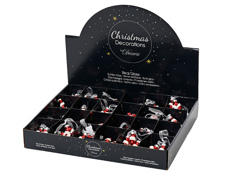 Achat Boules de Noël en verre - 3 minis sucre d'orge - 5,5 cm