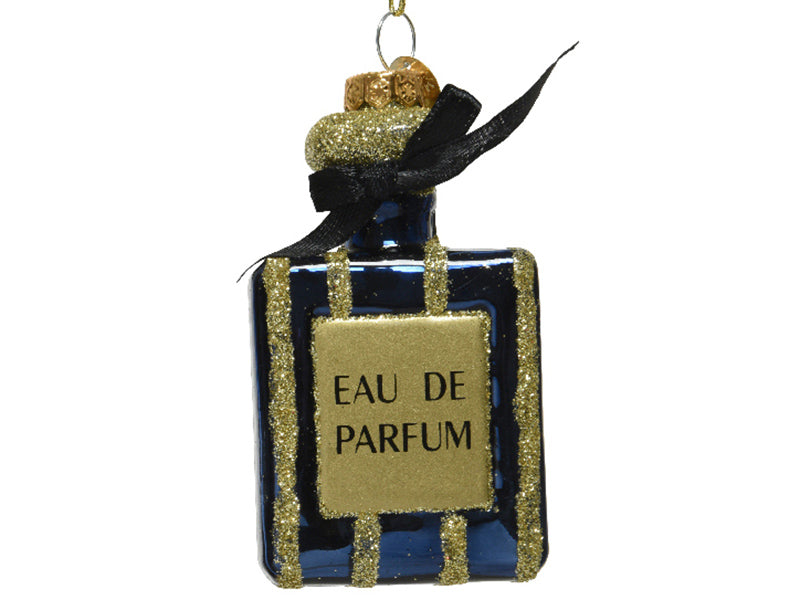 Achat Suspension de Noël en verre - bouteille de parfum - coloris aléatoire