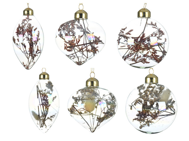 achat Boule de Noël en verre - forme aléatoire
