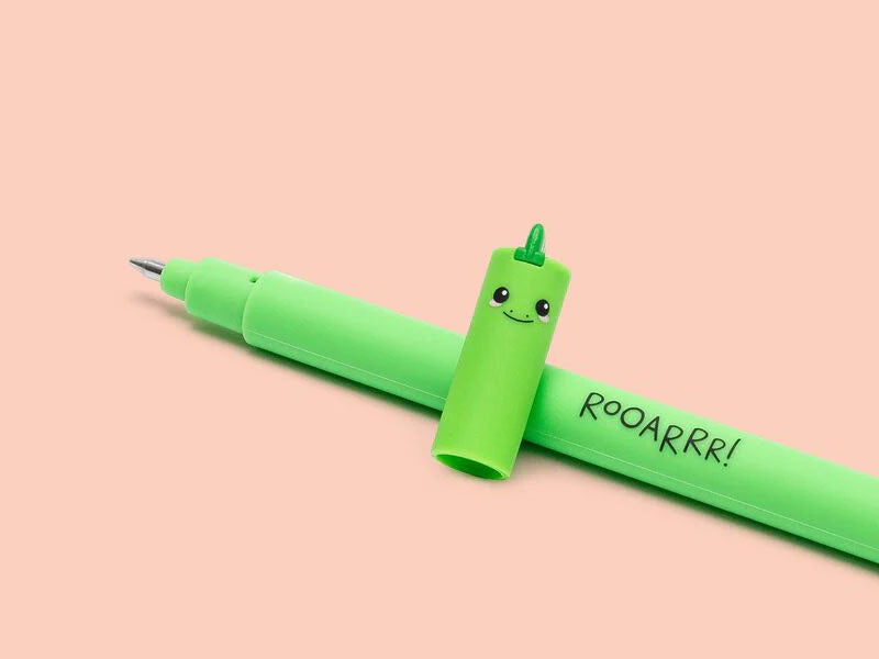 Achat Stylo à encre gel verte effaçable - Dinosaure