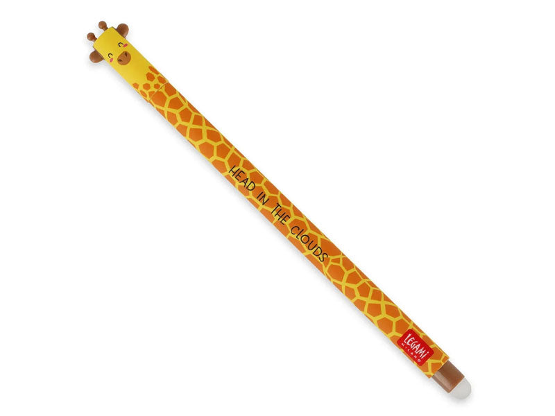 Achat Stylo à encre gel noire effaçable - Girafe