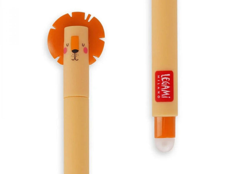 Achat Stylo à encre gel orange effaçable - Lion