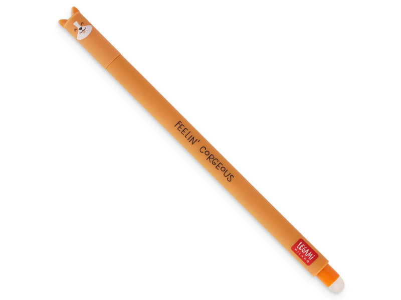 Achat Stylo à encre gel noire effaçable - Corgi