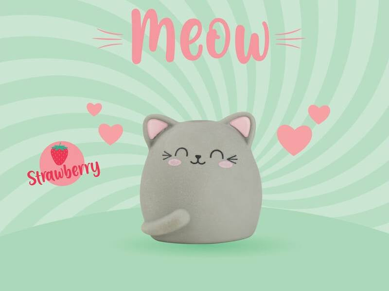 Achat Gomme parfumée à la fraise - Chat