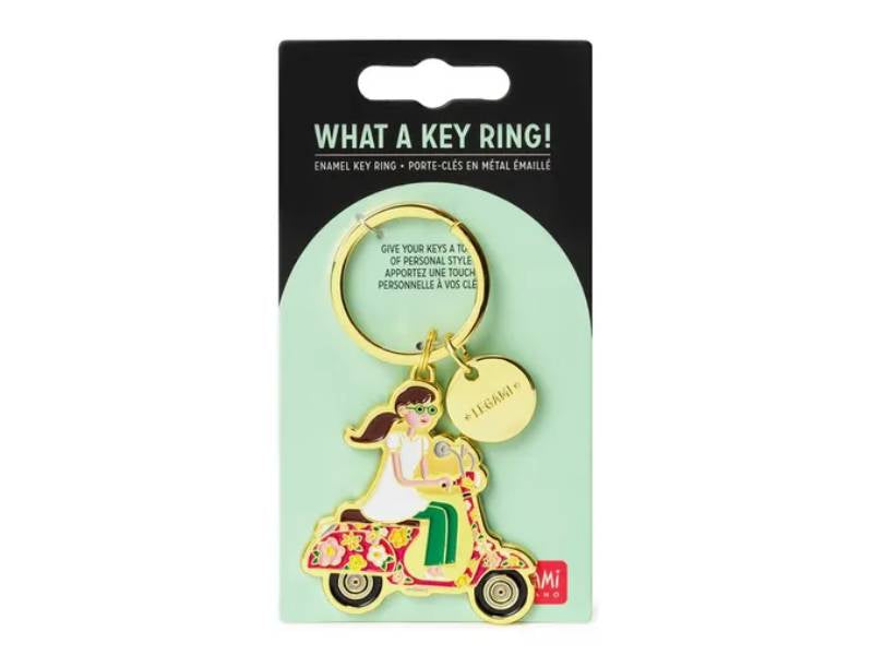 Achat Porte-clés en métal émaillé - What a key ring - Scooter