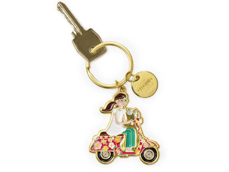 Achat Porte-clés en métal émaillé - What a key ring - Scooter