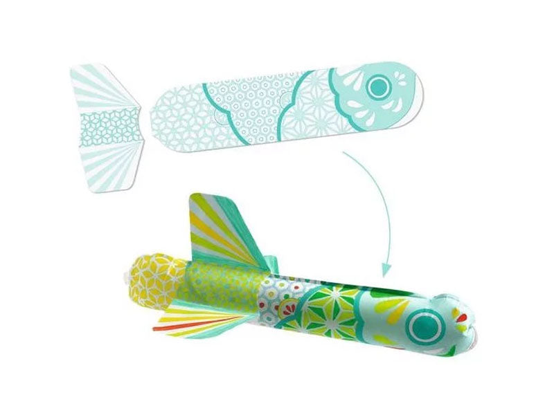 achat Coffret DIY Poissons volants à colorier