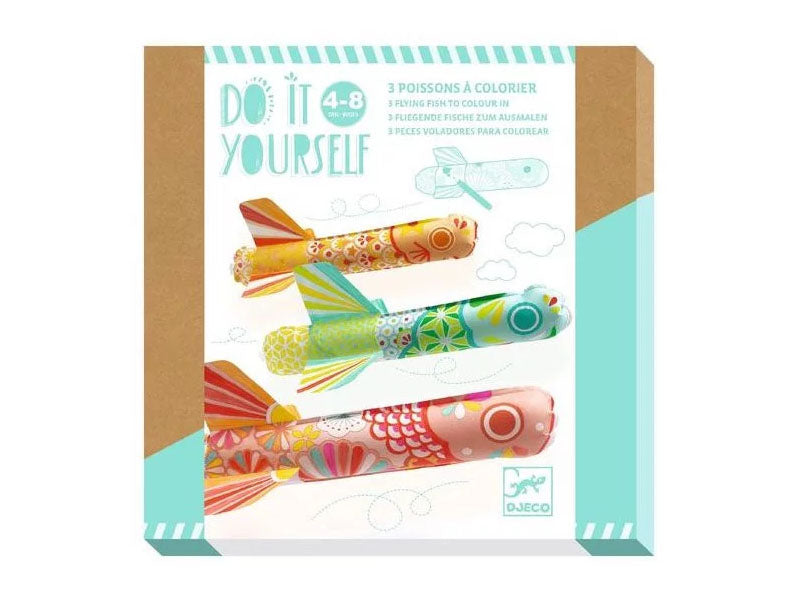 Achat Coffret DIY Poissons volants à colorier
