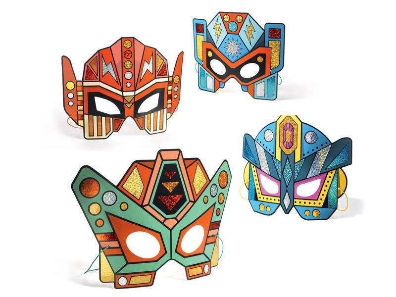 achat Coffret DIY Masques super robots à métalliser