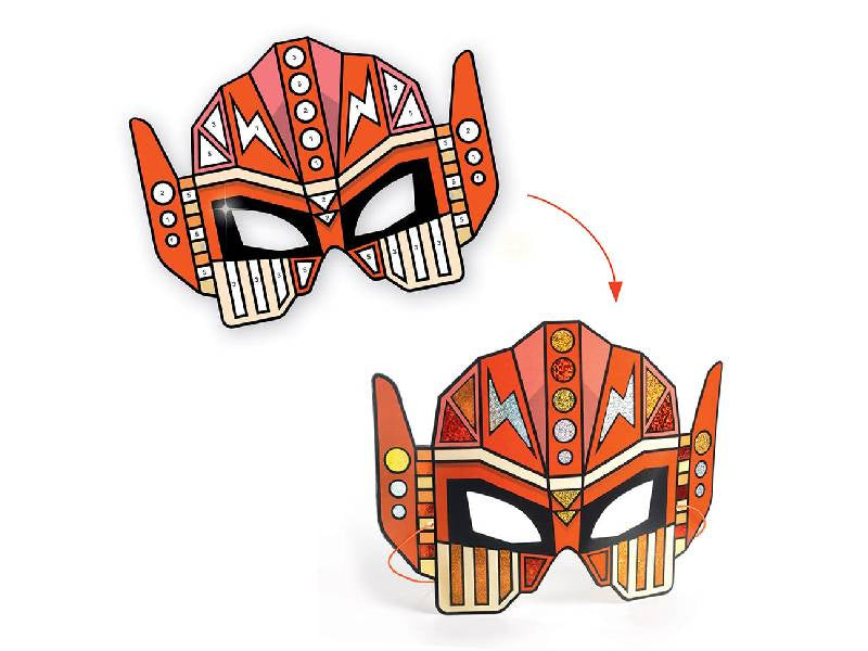 achat Coffret DIY Masques super robots à métalliser