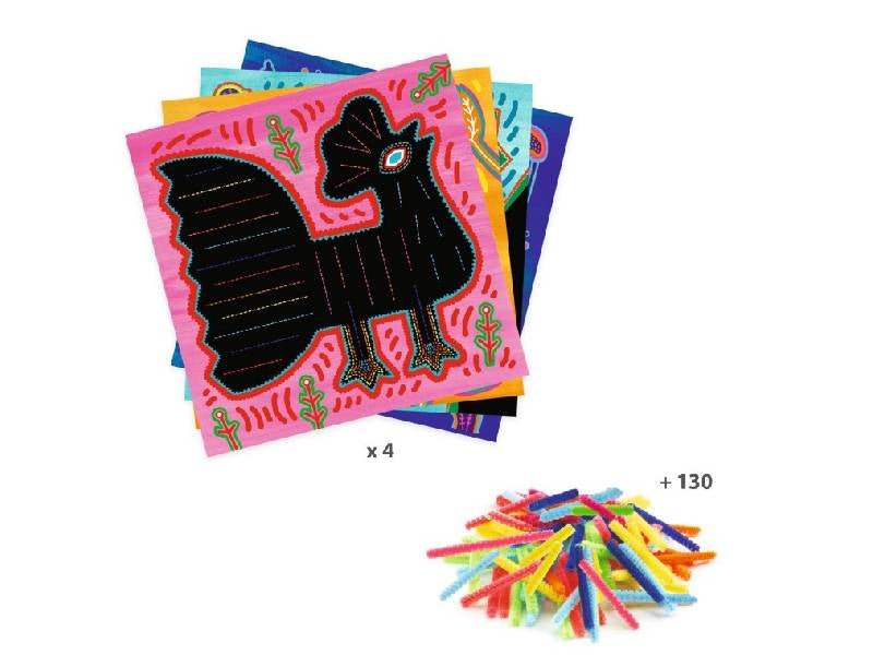 achat Coffret DIY Art Kuna et fils chenilles