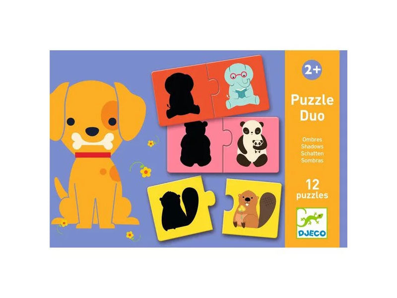 Achat Puzzle duo - 12 puzzles ombres