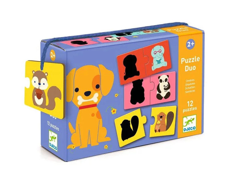 Achat Puzzle duo - 12 puzzles ombres