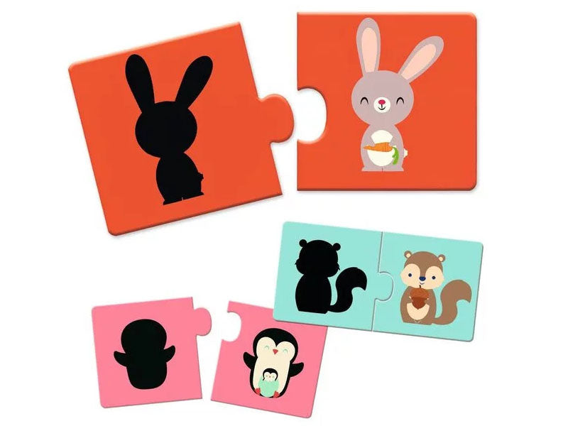 achat Puzzle duo - 12 puzzles ombres