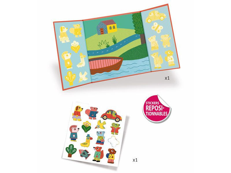 achat Pochette DIY pour les tout-petits - Stickers épais et repositionnables