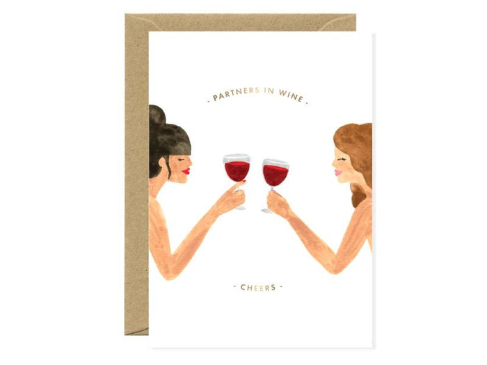 Achat Carte aquarelle Partner in wine - ATWS