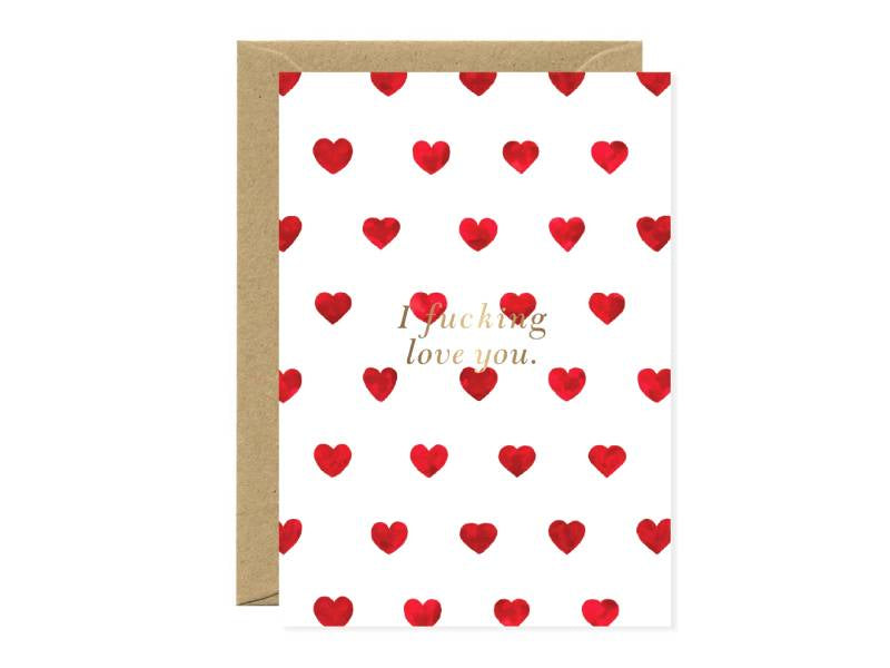 Achat Carte aquarelle Fuck I love you - ATWS