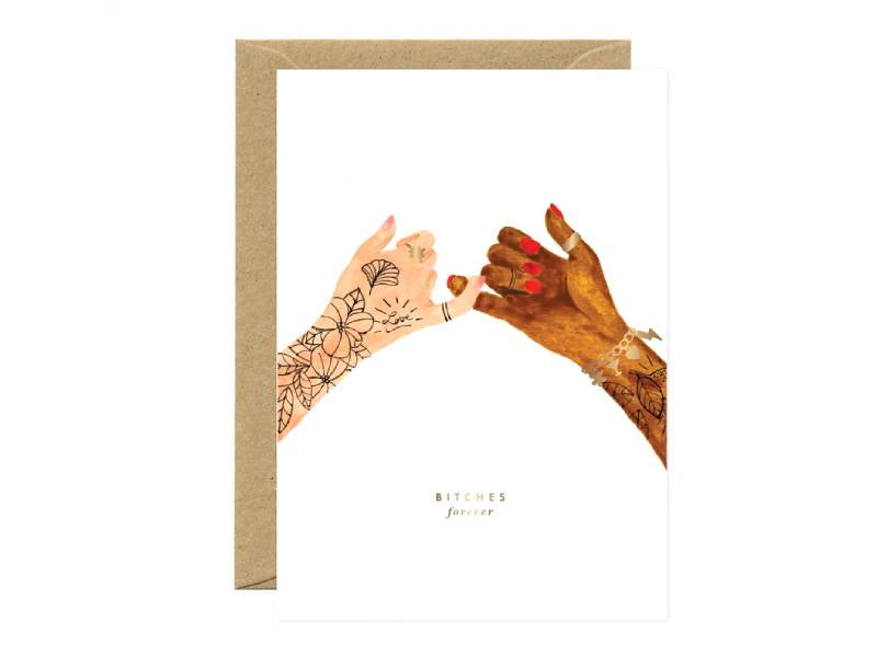 Achat Carte aquarelle Best Bitches - ATWS