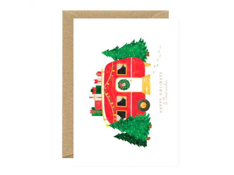 Achat Carte aquarelle Christmas Caravan - ATWS