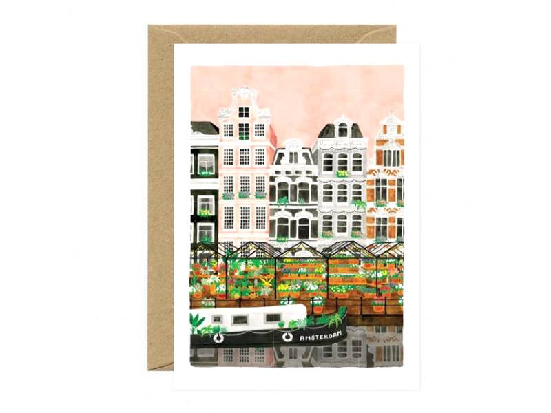 Achat Carte aquarelle Amsterdam - ATWS