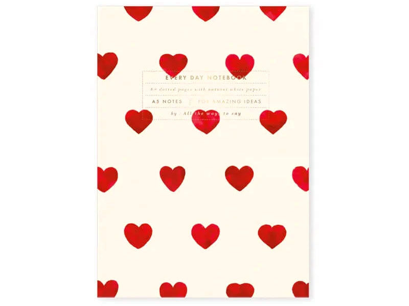 Achat Carnet A5 - Hearts - ATWS