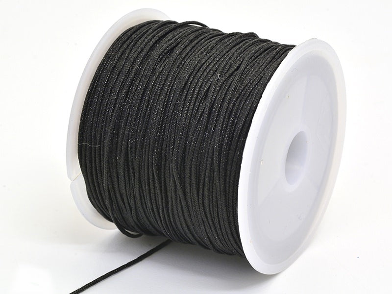 Achat 35 m de fil de jade / fil nylon tressé 1 mm - noir