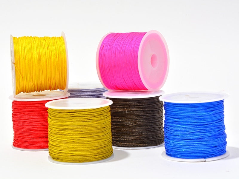 Achat 35 m de fil de jade / fil nylon tressé 1 mm - noir