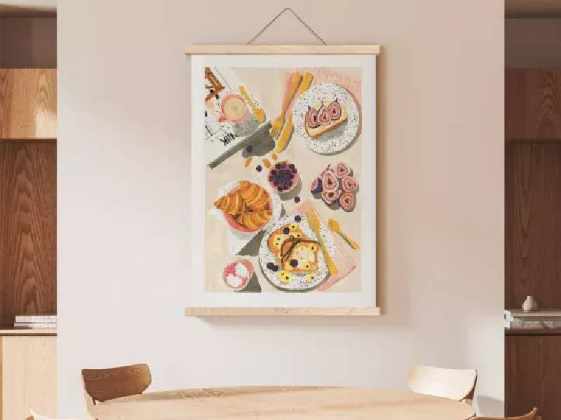 Achat Affiche aquarelle - Brunch - 18 x 24 cm - ATWS