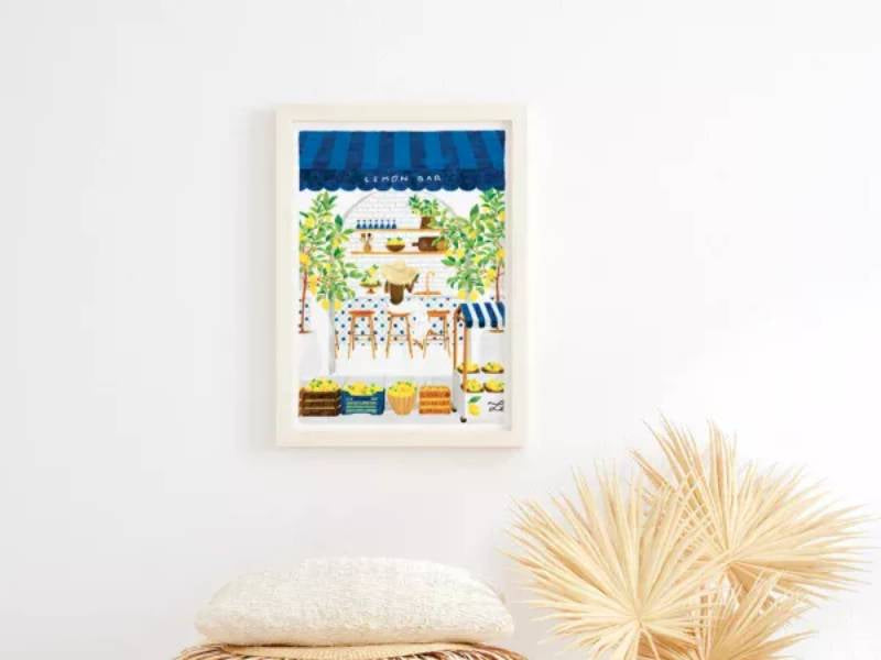 Achat Affiche aquarelle - Almafi Coast - 18 x 24 cm - ATWS