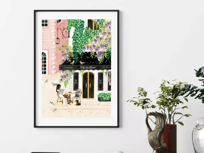 Achat Affiche aquarelle - Paris - 18 x 24 cm - ATWS