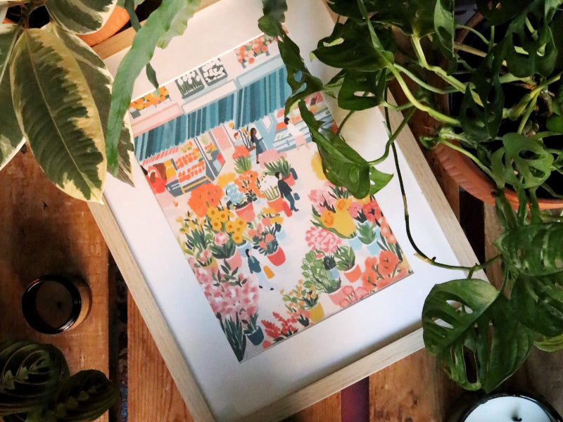 Achat Coffret peinture au numéro - Petit Pinceau - Flower Market par Zaze Art