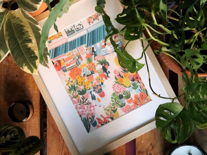 Achat Coffret peinture au numéro - Petit Pinceau - Flower Market par Zaze Art