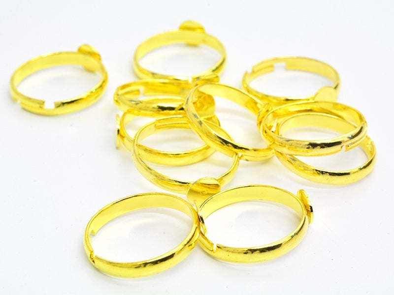 Achat 1 support de bague à petit plateau - doré