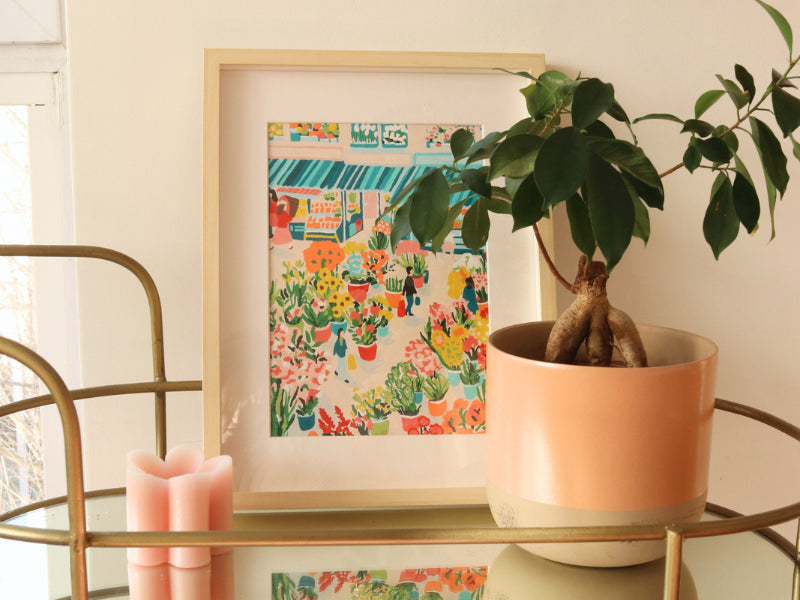 achat Coffret peinture au numéro - Petit Pinceau - Flower Market par Zaze Art