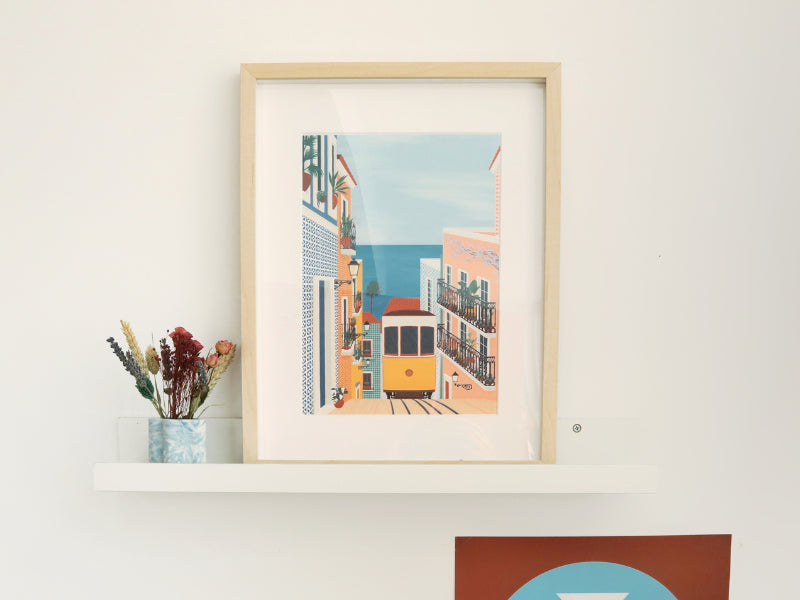 Achat Coffret peinture au numéro - Petit Pinceau - Lisbon Tram par Vero Illustrates