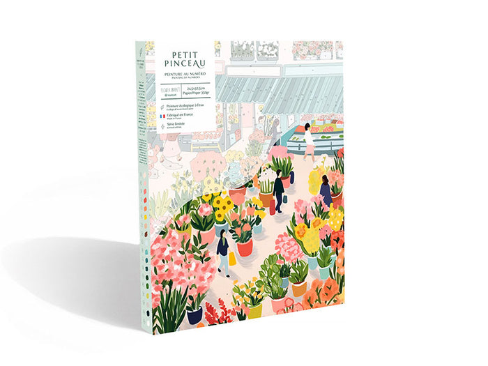Achat Coffret peinture au numéro - Petit Pinceau - Flower Market par Zaze Art
