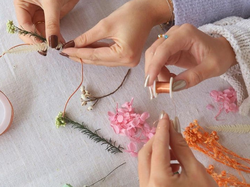achat Kit DIY Home Déco - Ma couronne de fleurs séchées