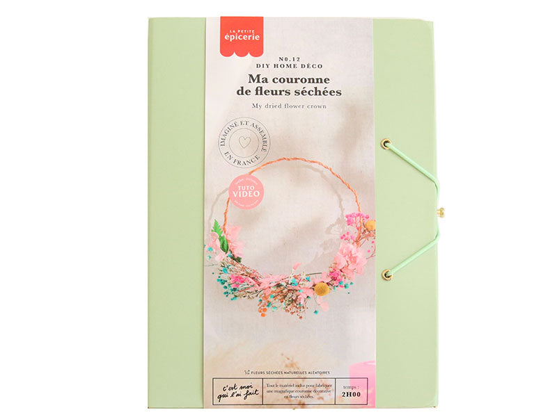 Achat Kit DIY Home Déco - Ma couronne de fleurs séchées