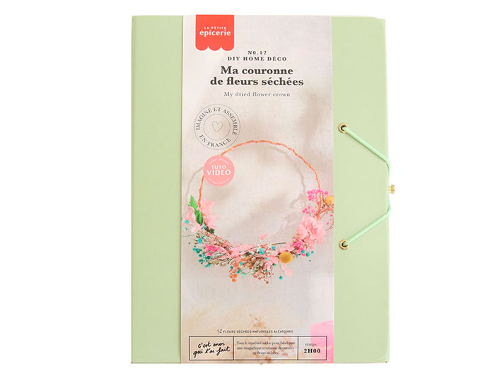 Achat Kit DIY Home Déco - Ma couronne de fleurs séchées