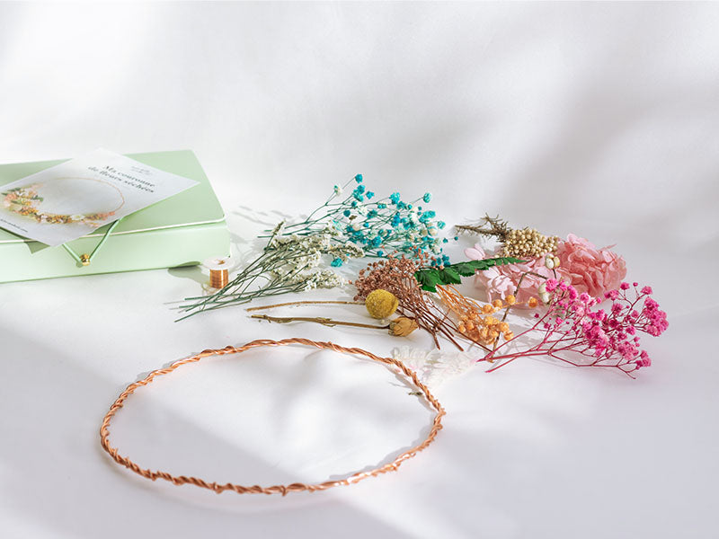 achat Kit DIY Home Déco - Ma couronne de fleurs séchées