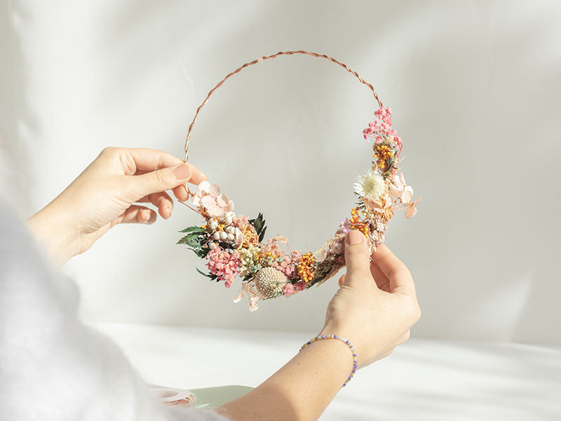 achat Kit DIY Home Déco - Ma couronne de fleurs séchées