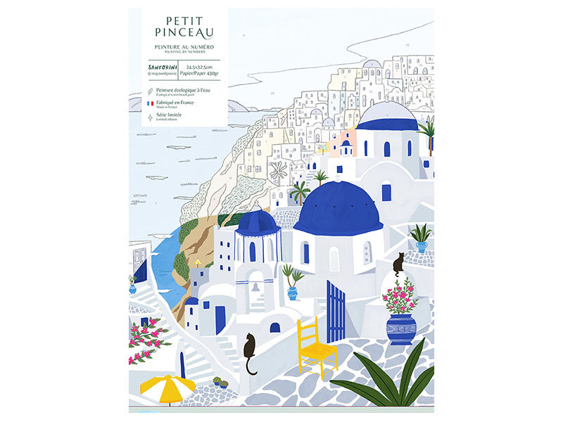 achat PETIT DÉFAUT : PETIT PRIX ! Coffret peinture au numéro - Petit Pinceau - Santorini