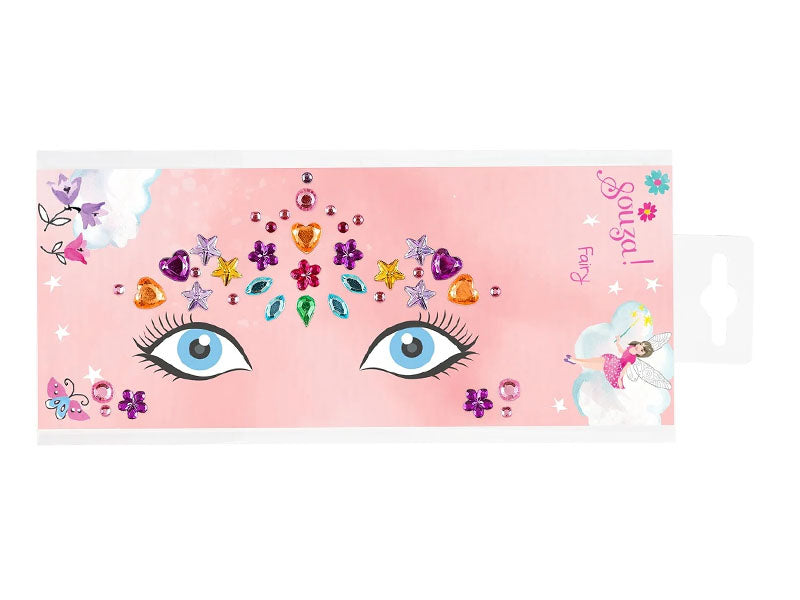 Achat Bijoux de visage autocollants Elfe multicolore - Souza