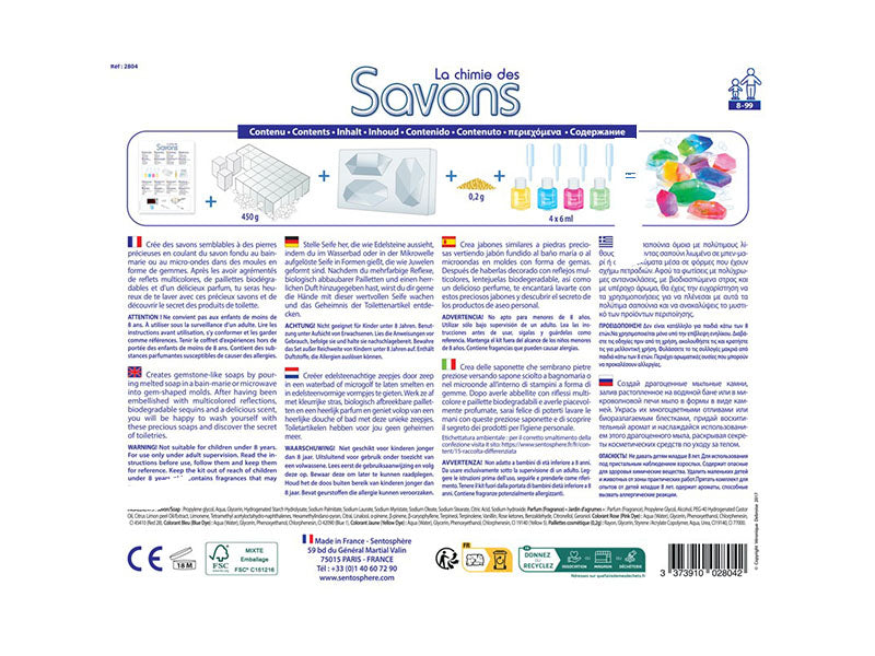 achat Coffret La chimie des savons - Planète Science - Sentosphère