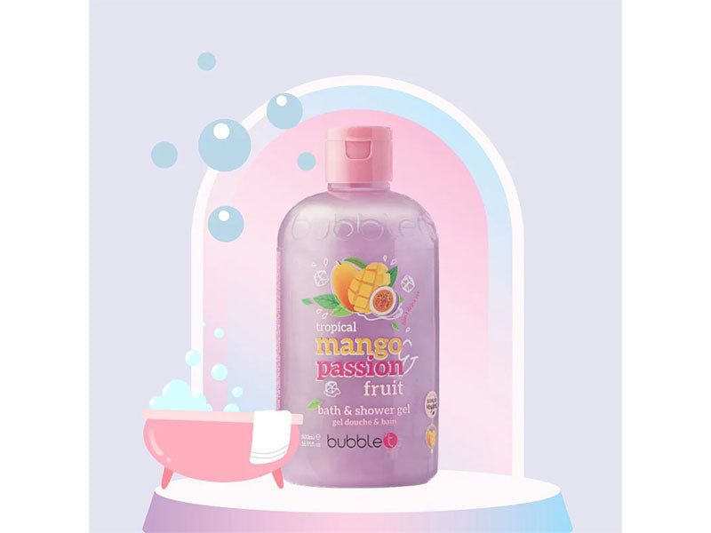 achat Gel douche et bain Mangue passion tropicale - Bubble T Cosmetics